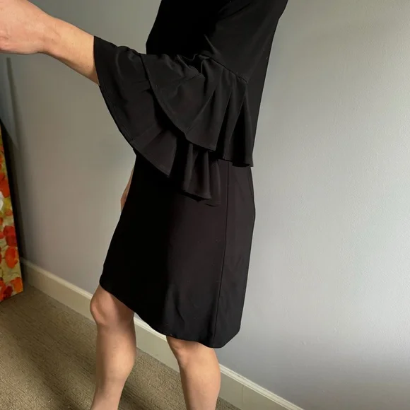 Laundry Black Ruffle Dress - Picture 3 of 5